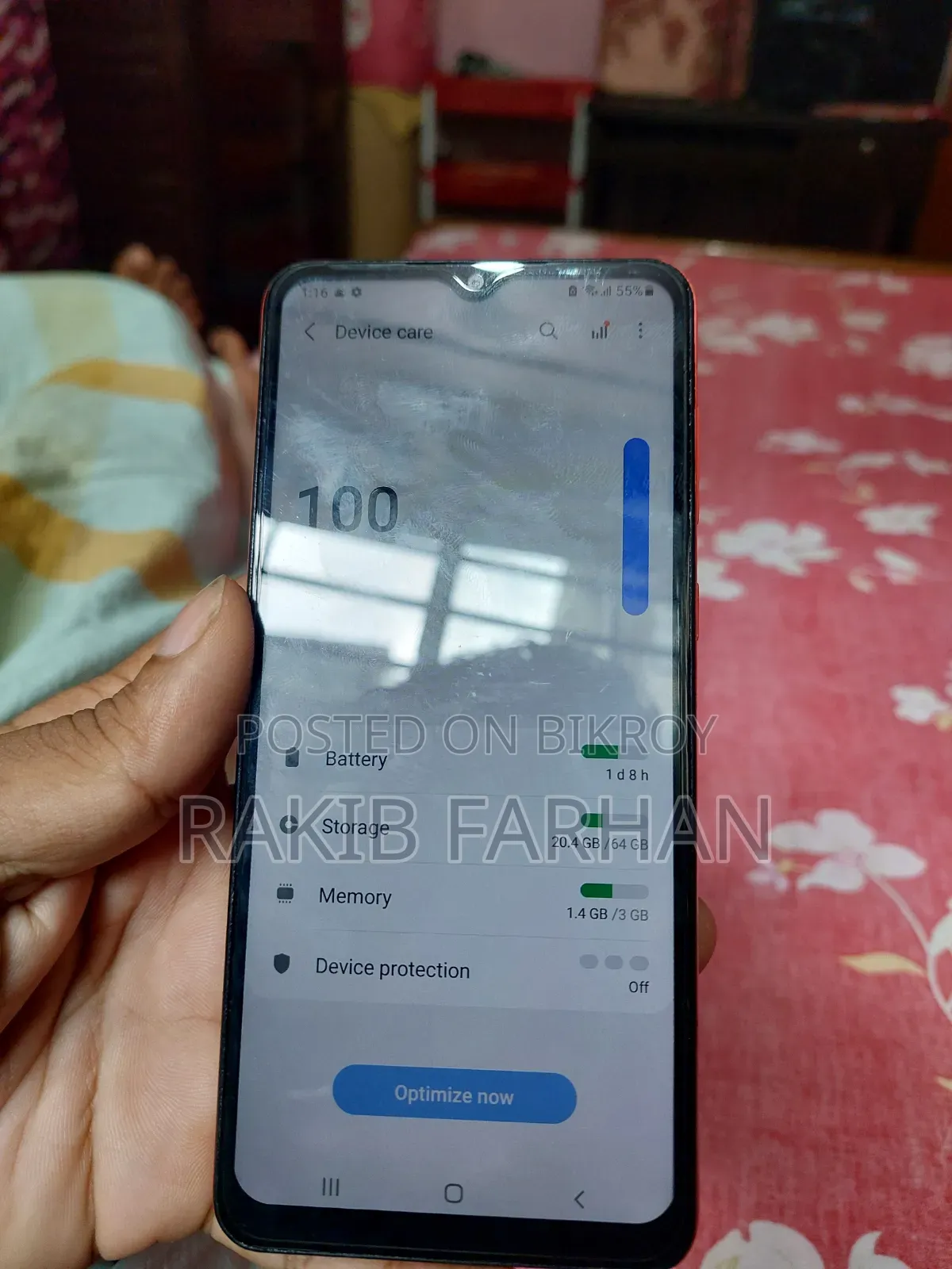 স্যামসাং গ্যালাক্সি এ০২ ৬৪ জিবি রেড