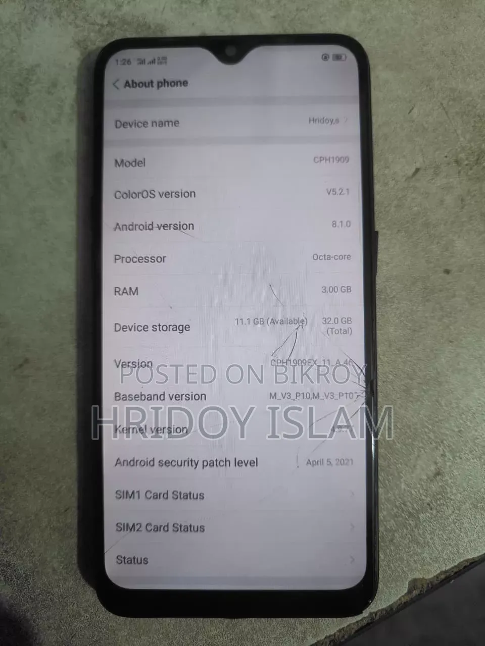 Oppo A5s (AX5s) 32 GB Black