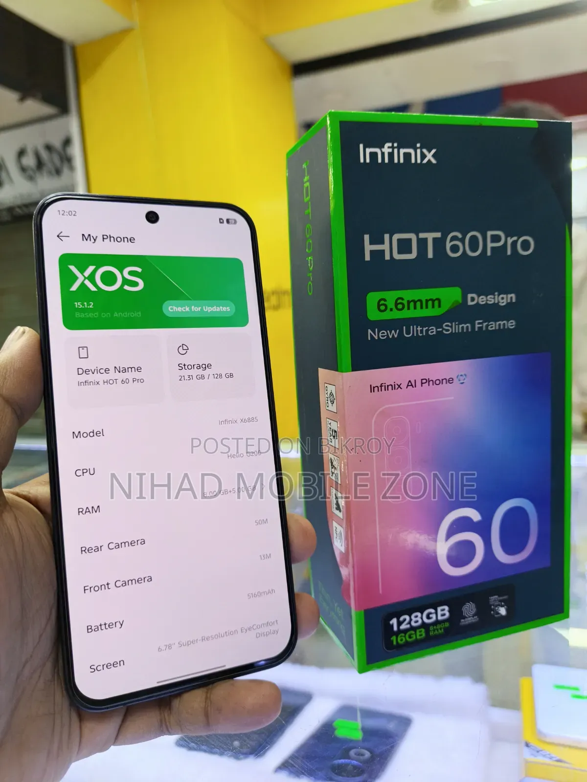 Infinix Hot 60 Pro 128 GB Black