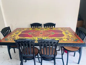 Dining table set with chairs