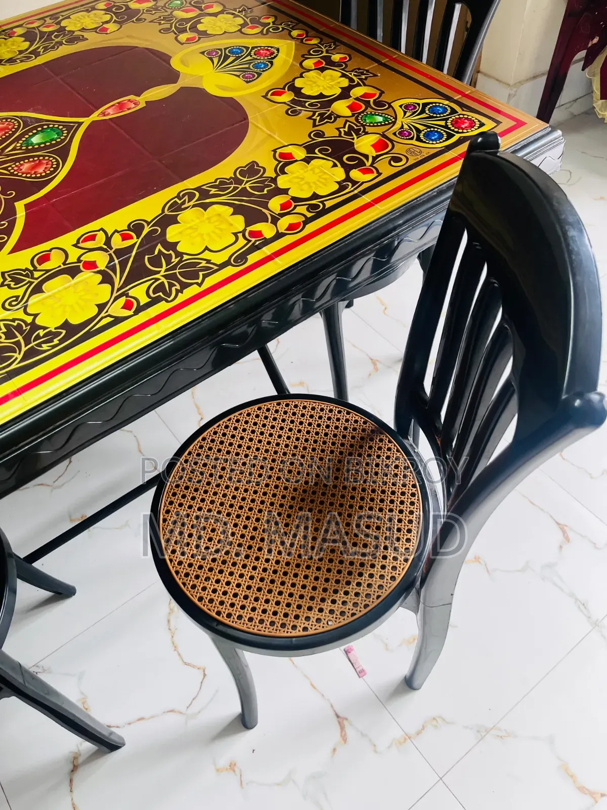 Dining table set with chairs