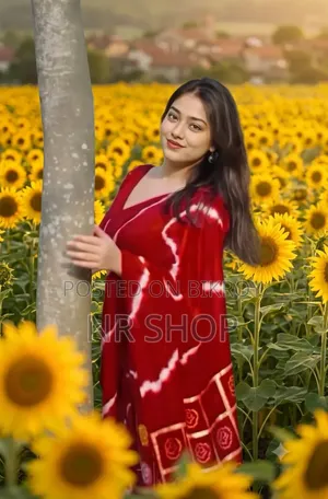Premium Digital Print Saree with Matching Blouse Piece