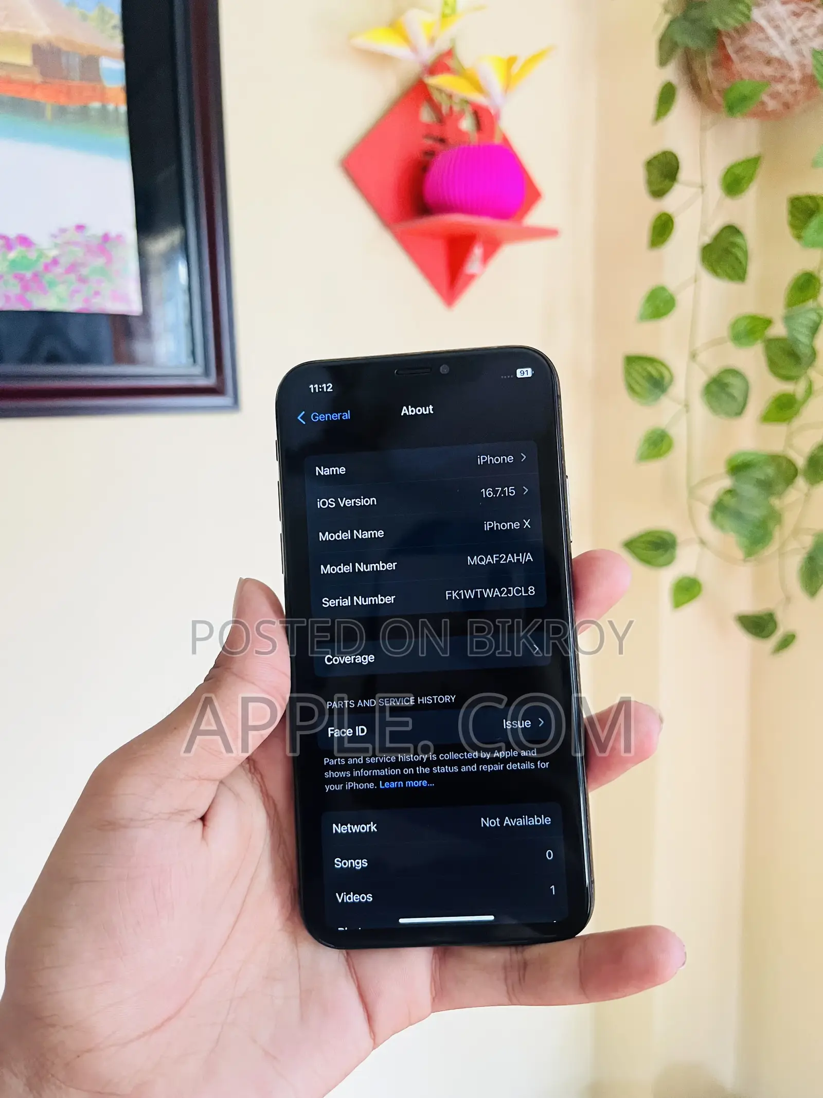 Apple iPhone X 256 GB Black