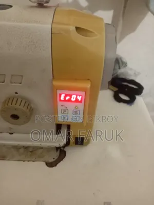 Sewing machine running condition, machine hangs and shows E4 error