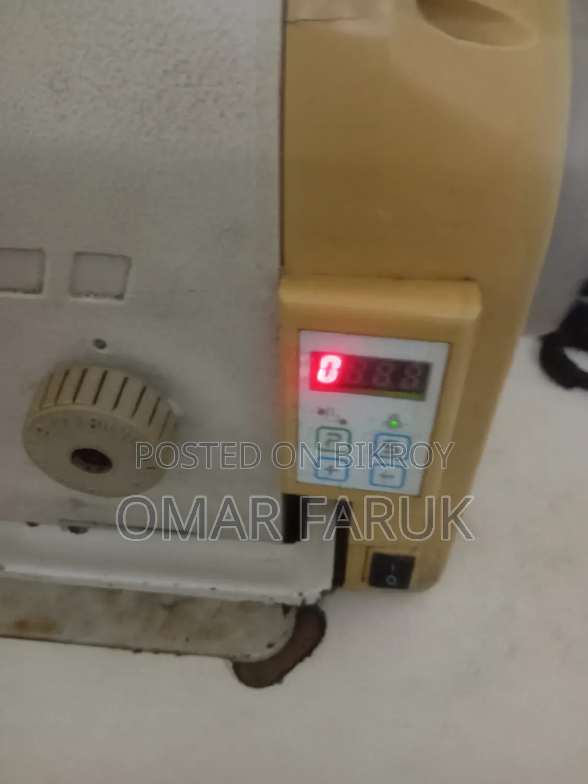 Sewing machine running condition, machine hangs and shows E4 error