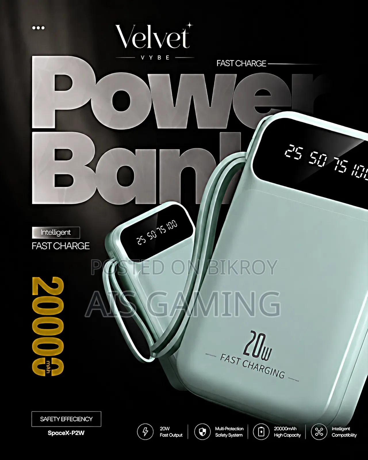 Velvet Vybe Premium Usb Powerbank