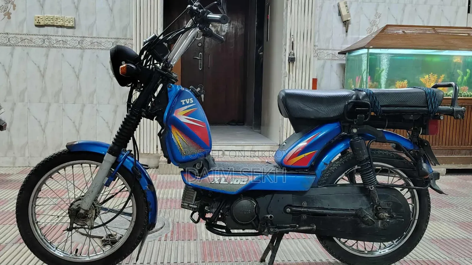 TVS XL 100 2018 Blue