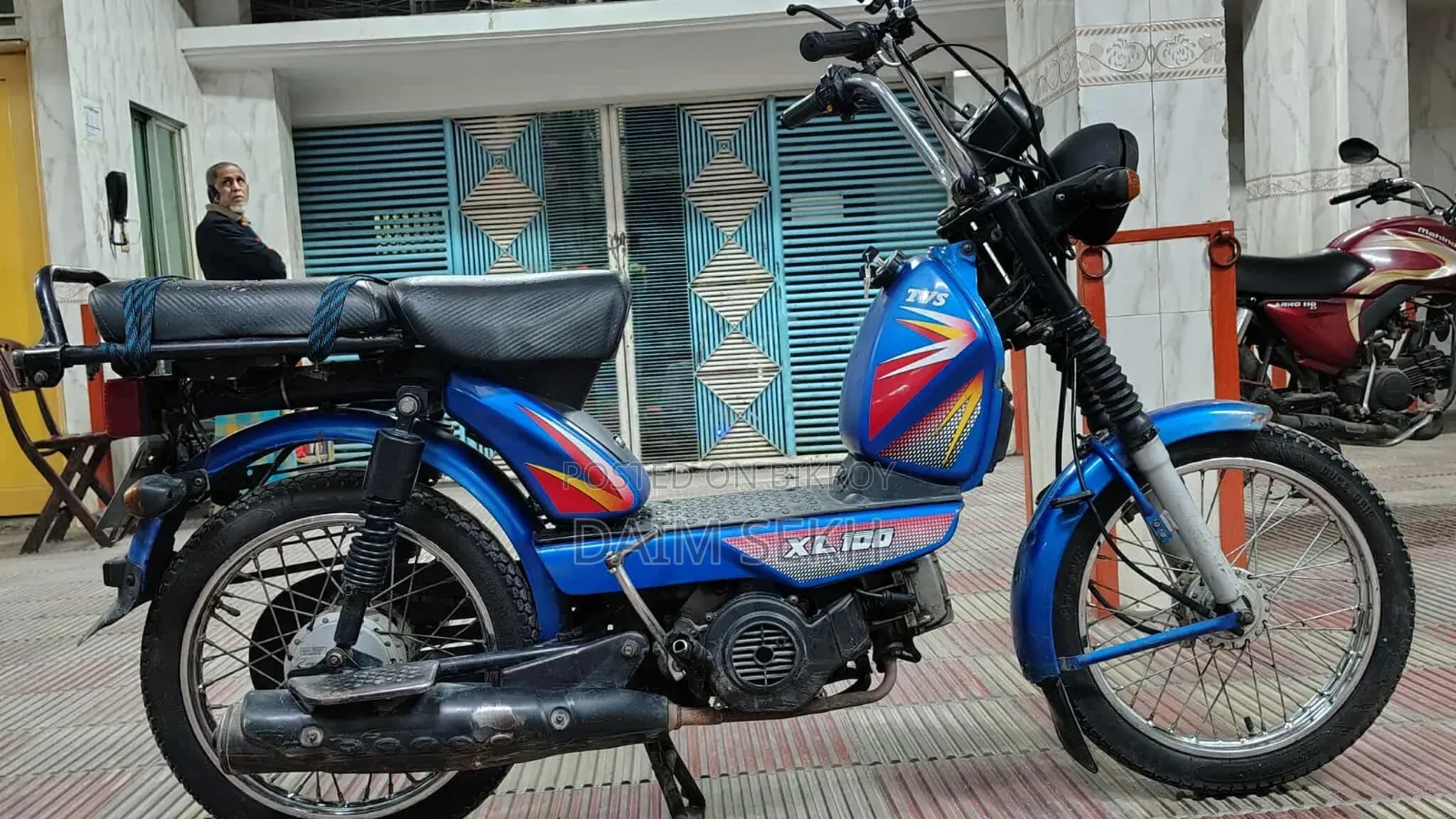 TVS XL 100 2018 Blue