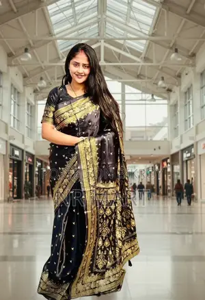 প্রিমিয়াম জাপানি সিল্ক শাড়ি এবং ব্লাউজ পিস