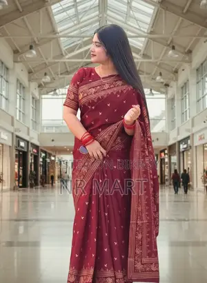 প্রিমিয়াম জাপানি সিল্ক শাড়ি এবং ব্লাউজ পিস