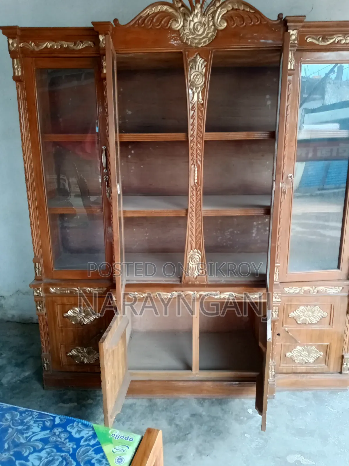 Original Teak Wood Showcase for Sale