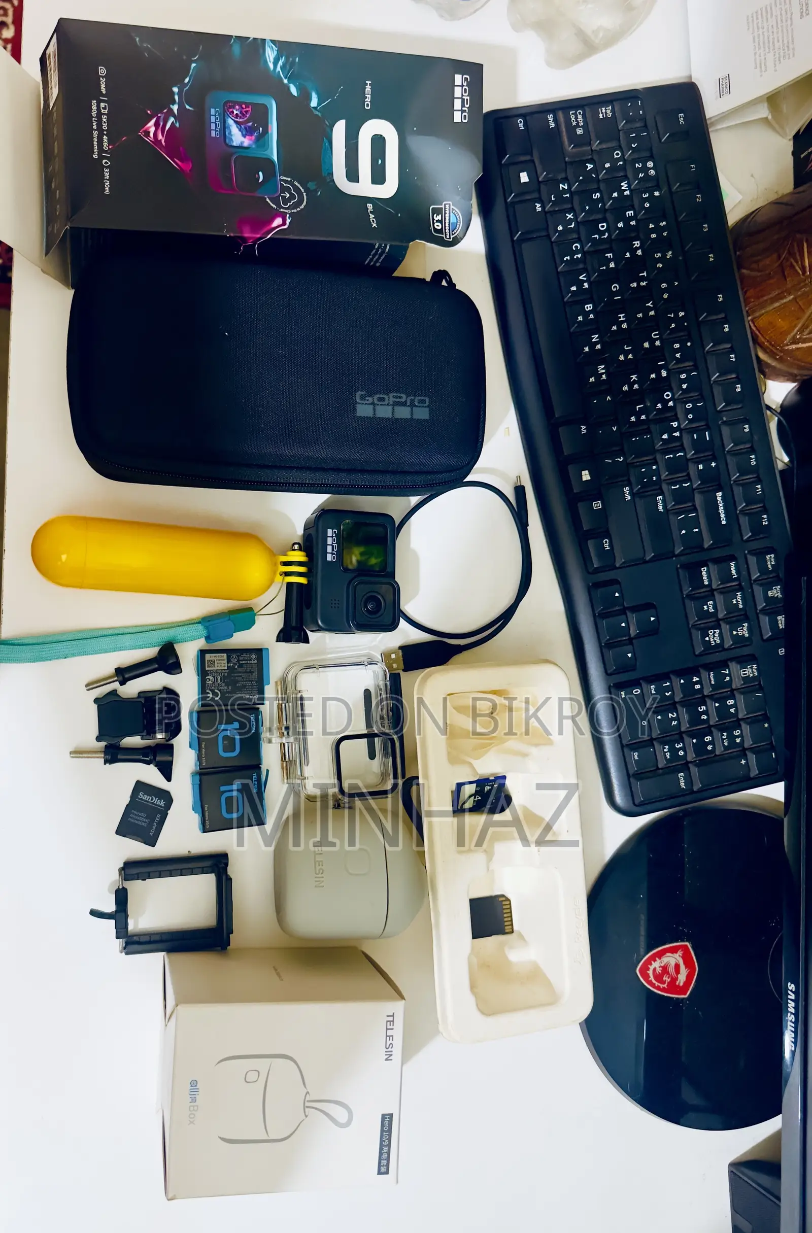 GoPro Hero 9 Like New with everything.