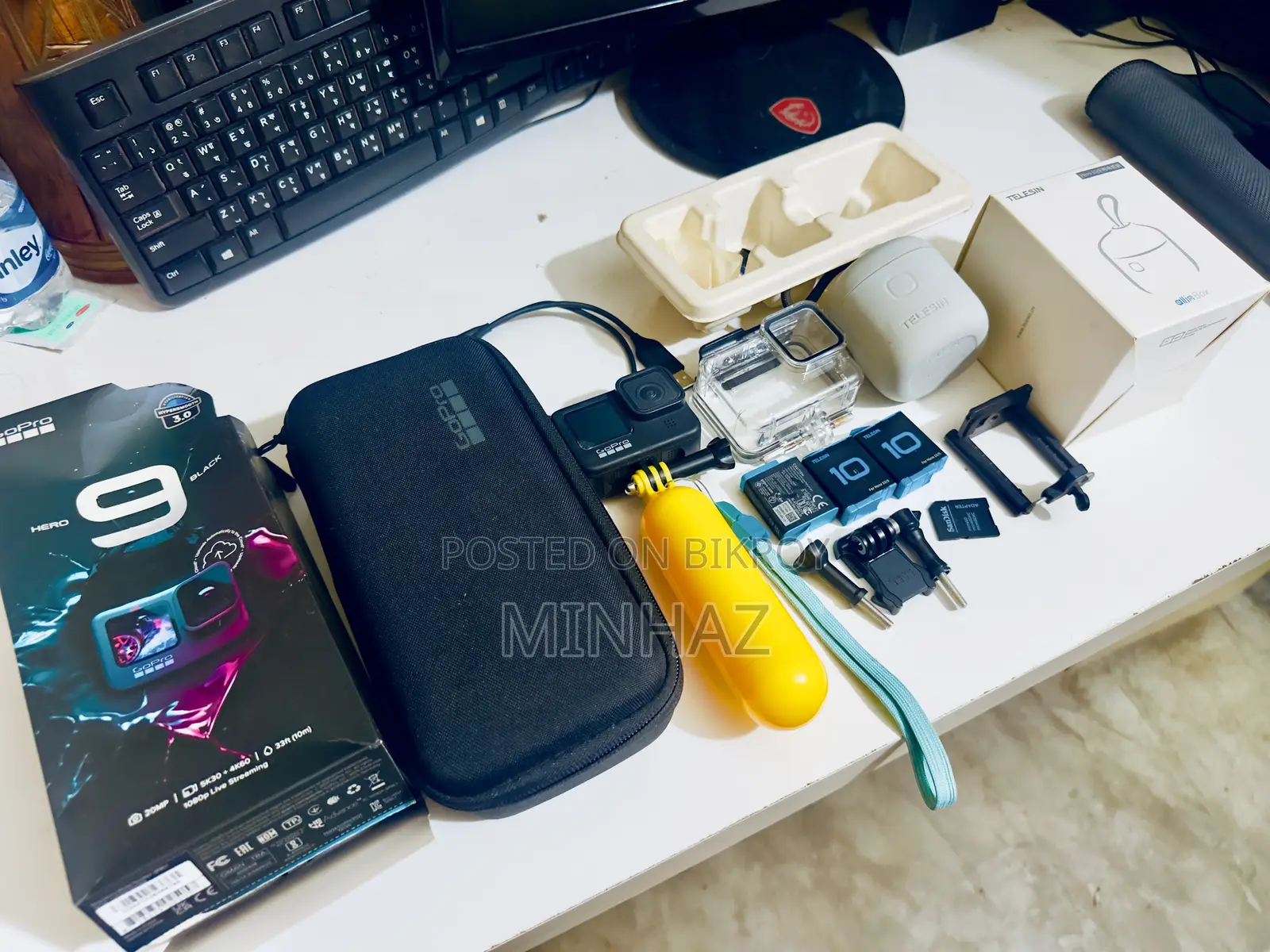 GoPro Hero 9 Like New with everything.