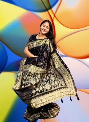 Premium Japanese Silk Saree (with Blouse Piece)