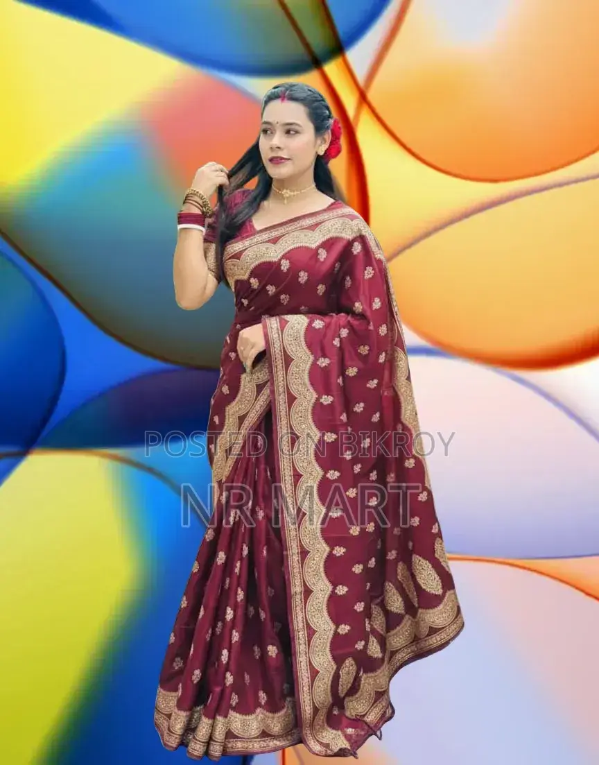 Premium Japanese Silk Saree (with Blouse Piece)