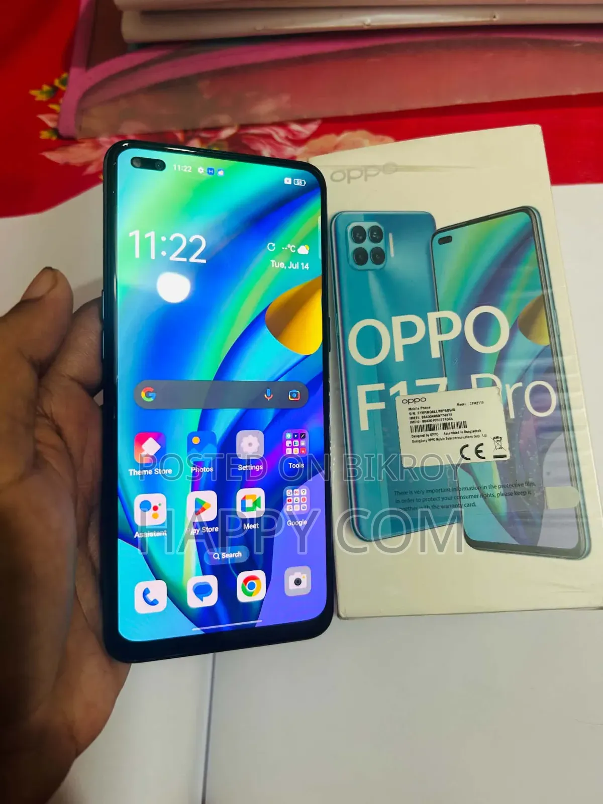 New Oppo F17 Pro 128 GB Gray
