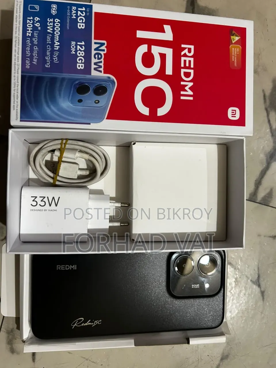 Xiaomi Redmi 15C 4G 128 GB Black