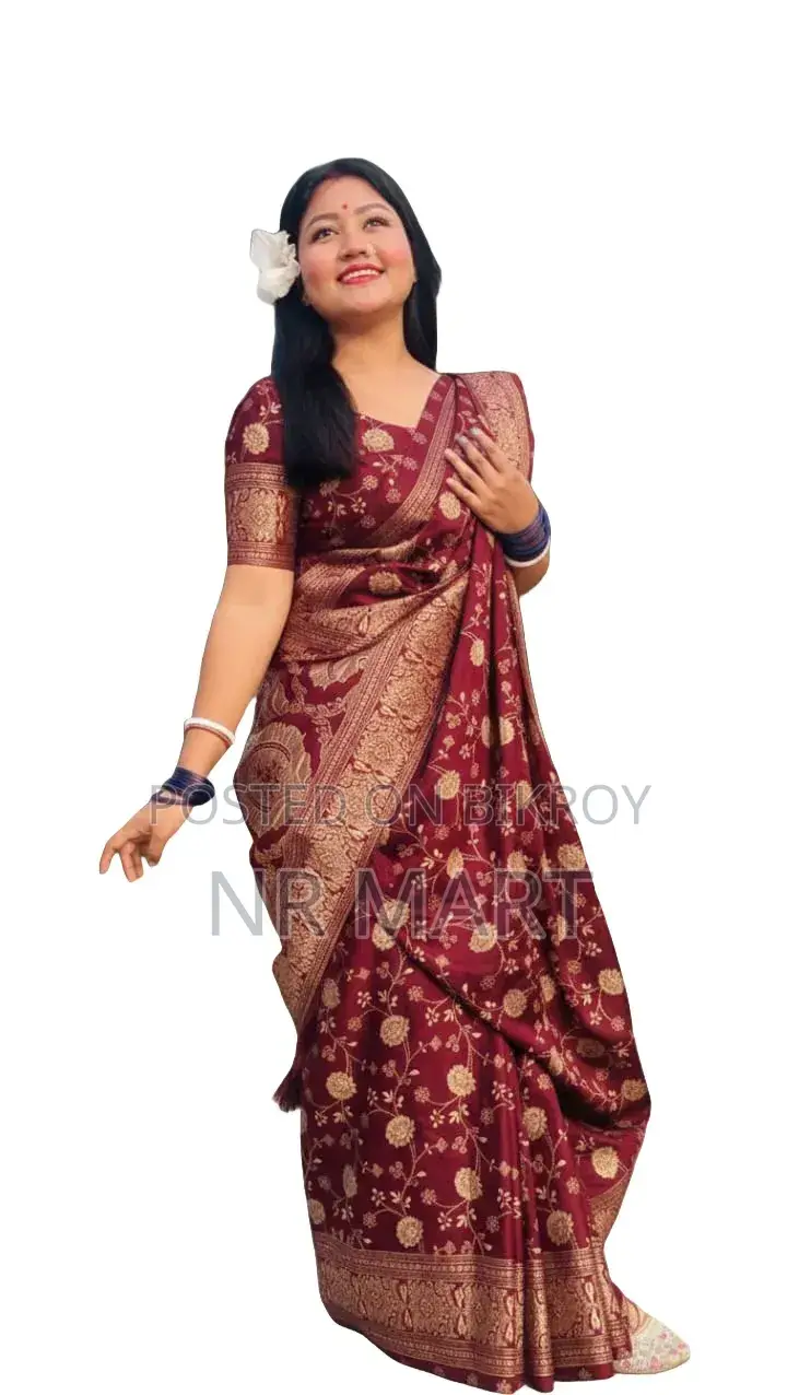  প্রিমিয়াম জাপানি সিল্ক শাড়ি (ম্যাচিং ব্লাউজ পিসসহ)