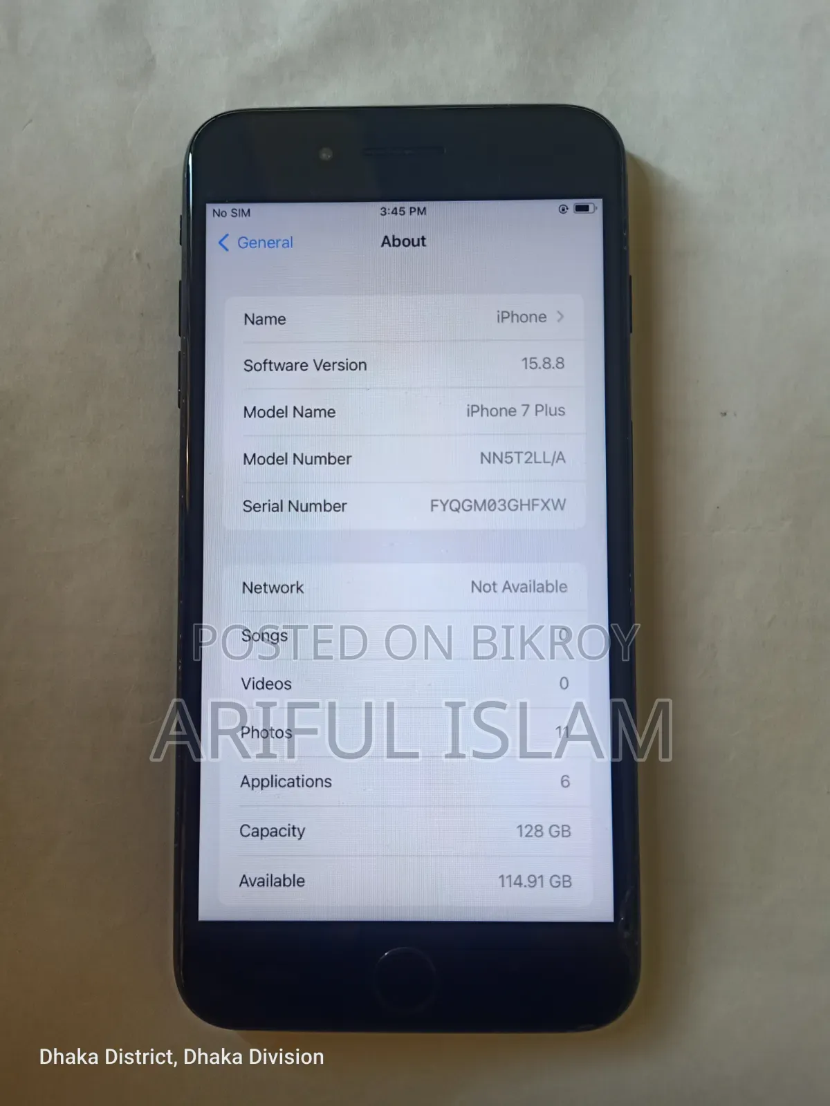 Apple iPhone 7 Plus 128 GB Black