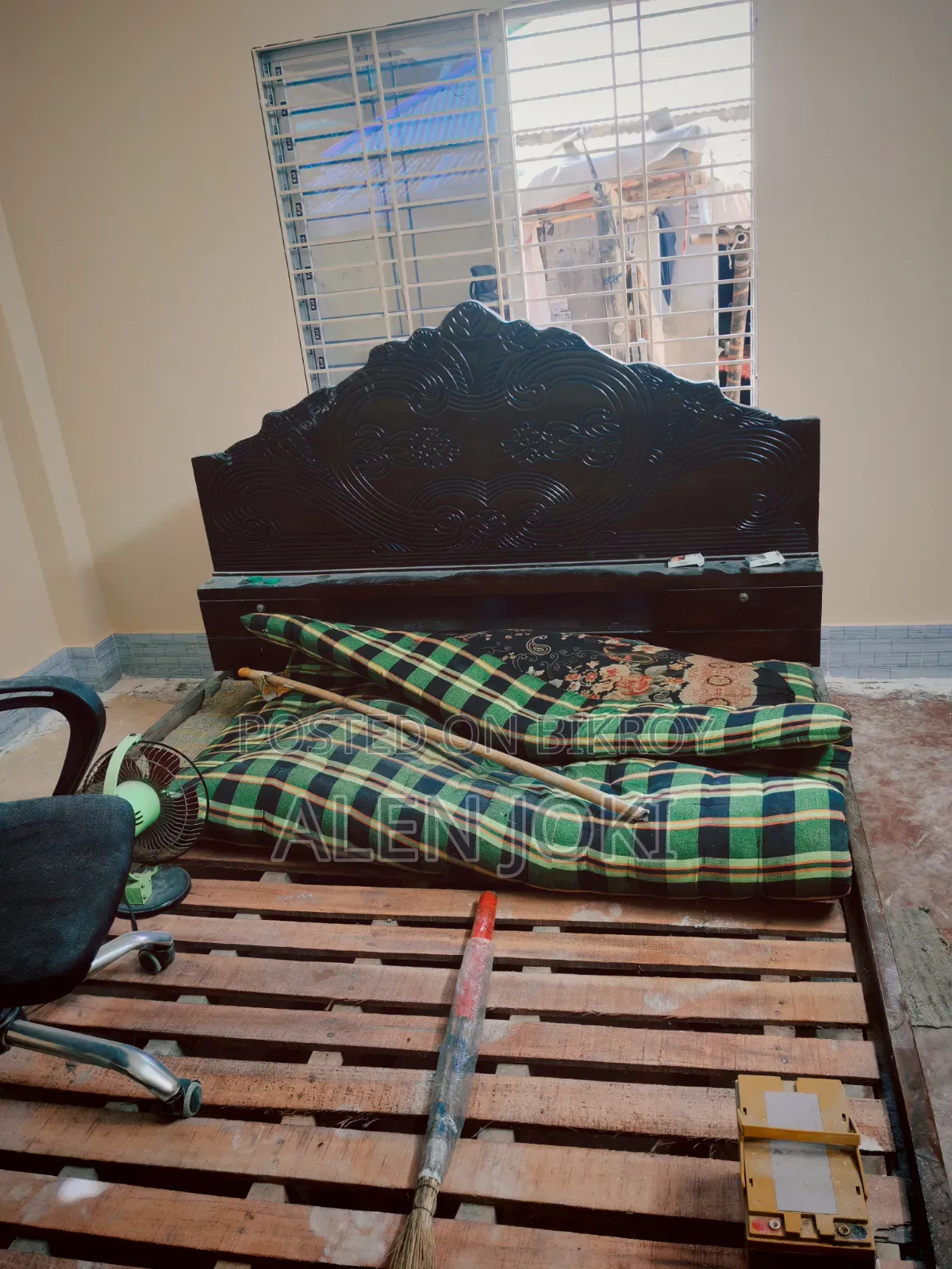 6 feet by 7 feet bed