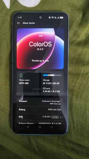 Oppo A60 128 GB Blue
