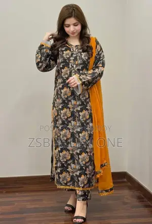 Cotton Readymade Three Piece New Collection