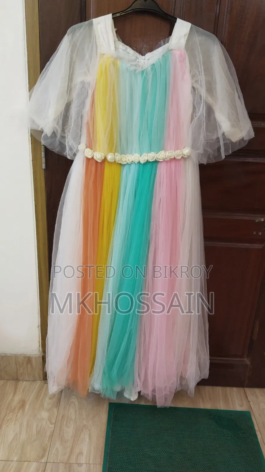 Long Gown Rainbow Dress For Sale