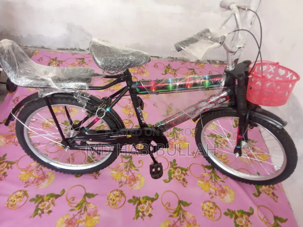 20-inch Double Seat Kids Bicycle – Black | Premium Condition