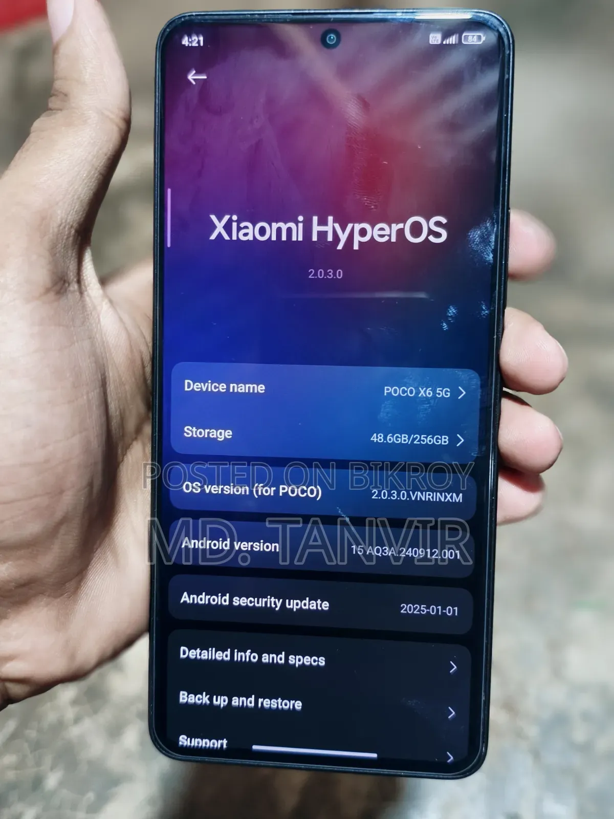 Xiaomi Poco X6 256 GB Black