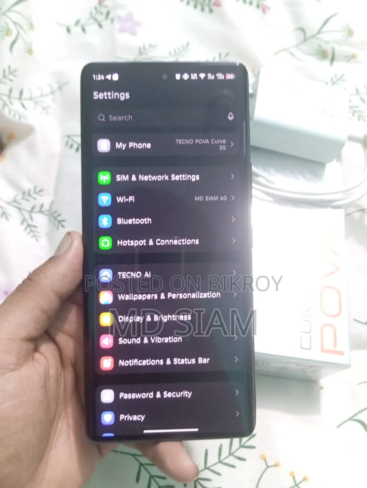 New Tecno Pova Curve 256 GB Black