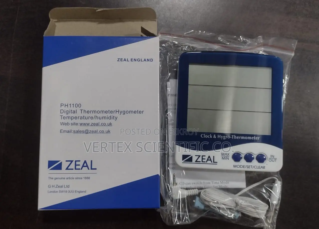 Zeal Digital Hygrometer, Humidity and Temperature Meter Ph1100
