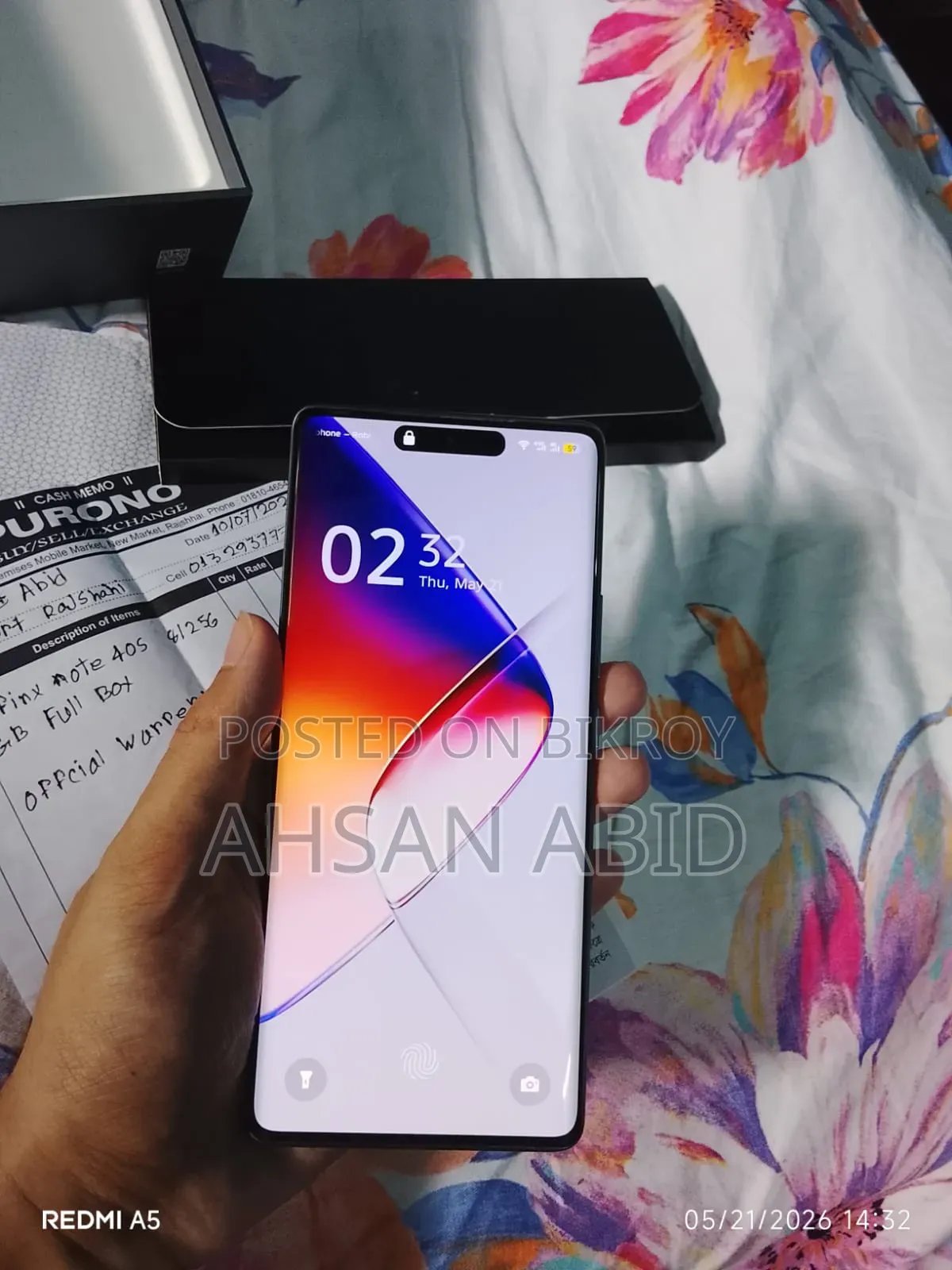 ইনফিনিক্স নোট ৪০এস ২৫৬ জিবি ব্লু