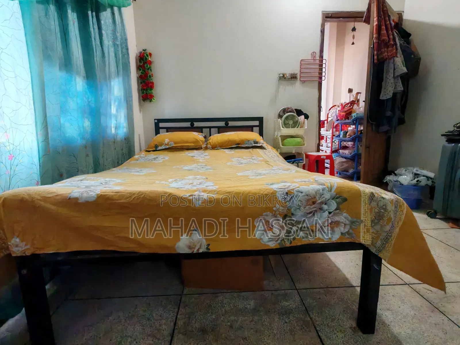 Used but in good condition 6ft x 3.5ft semi-double bed for sale