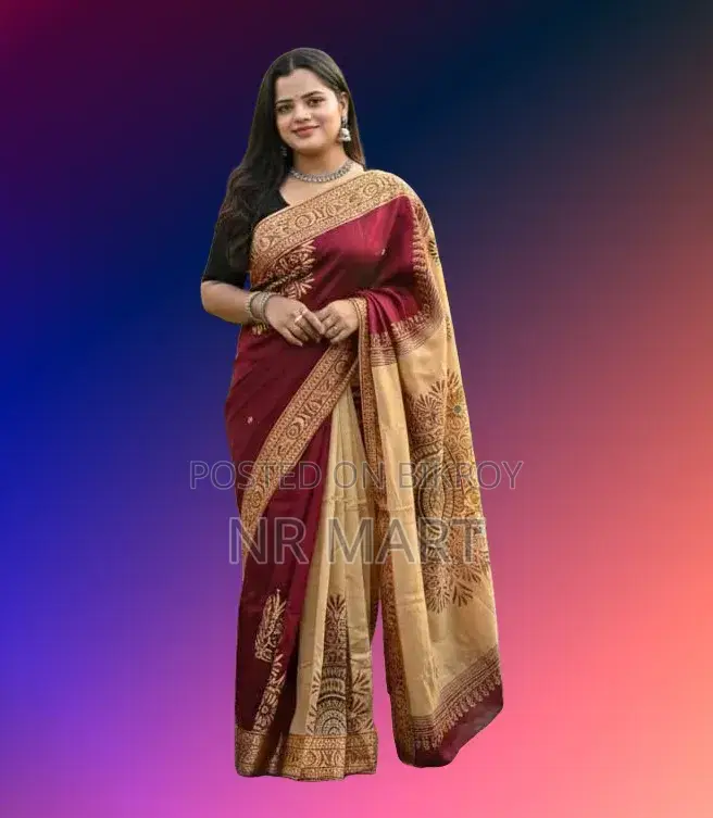Nakshi Dupian Silk Saree (Without Blouse Piece)