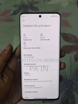 Xiaomi Civi 1S 256 GB Rose Gold
