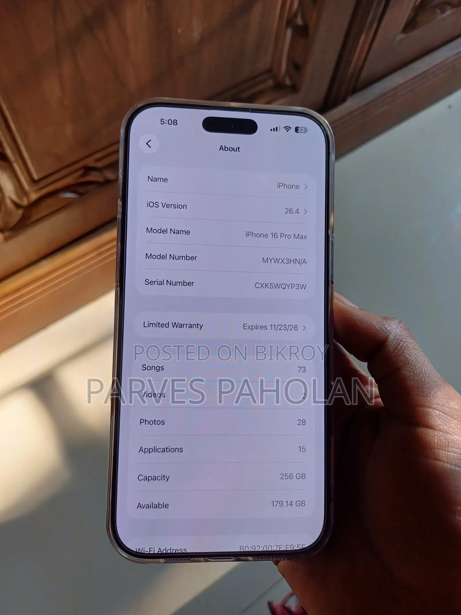 Apple iPhone 16 Pro Max 256 GB Rose Gold