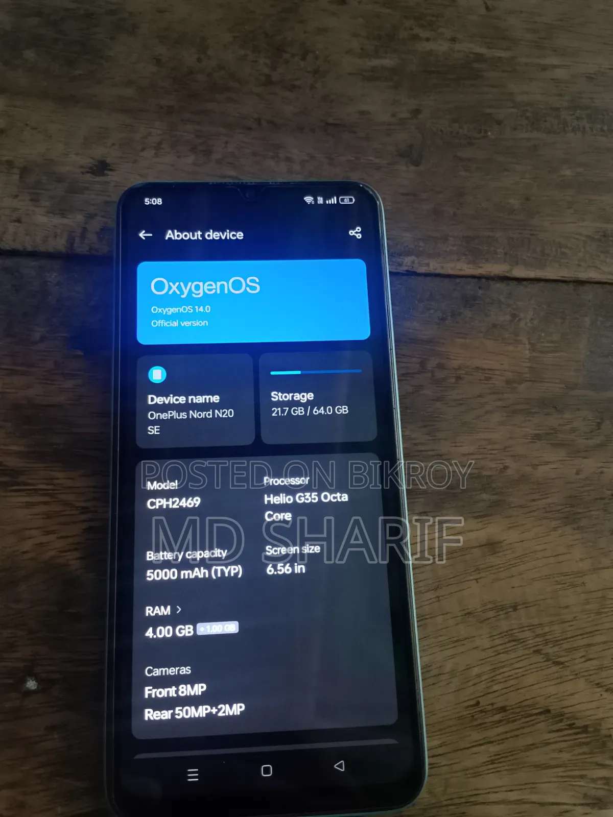 OnePlus Nord N20 SE 64 GB Blue