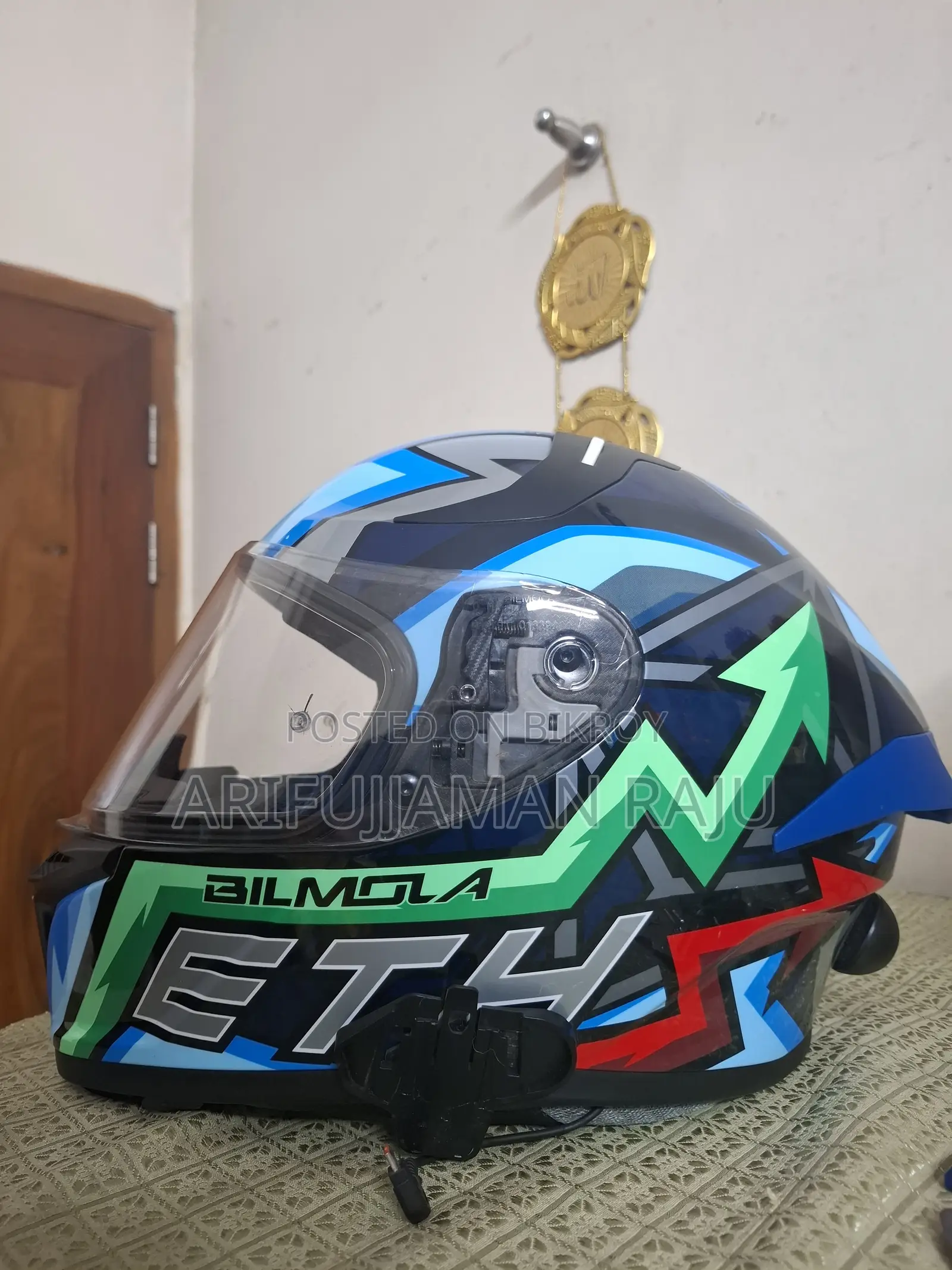 Bilmola Eth Full Face Helmet + FreedConn T-Max S Pro (Combo Sale)