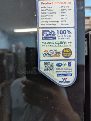 Walton Brand New Glass Door Inverter Fridge 348 Ltr(30% Off)
