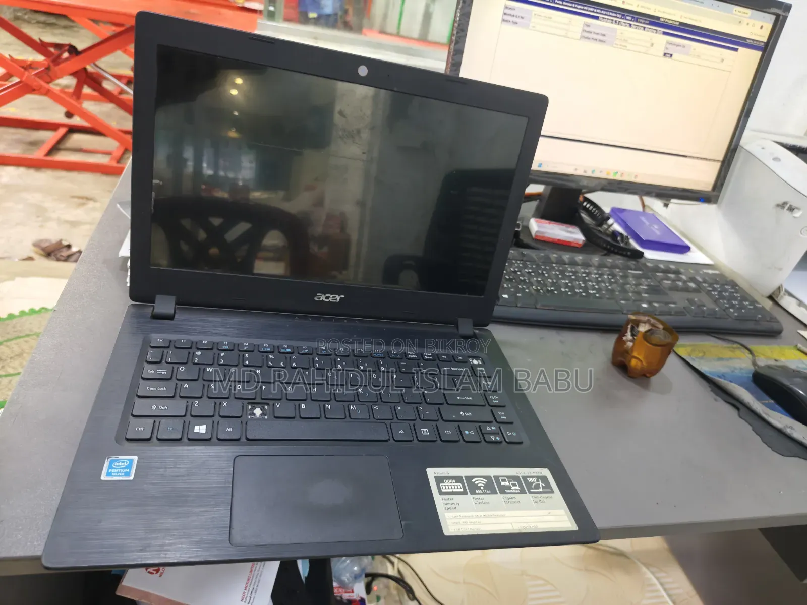 ল্যাপটপ Acer Aspire 3 4GB Intel Pentium SSD 1T