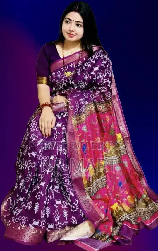 Premium Kaftan Silk Saree (With Separate Blouse Piece)