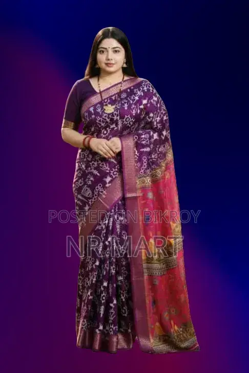 Premium Kaftan Silk Saree (With Separate Blouse Piece)