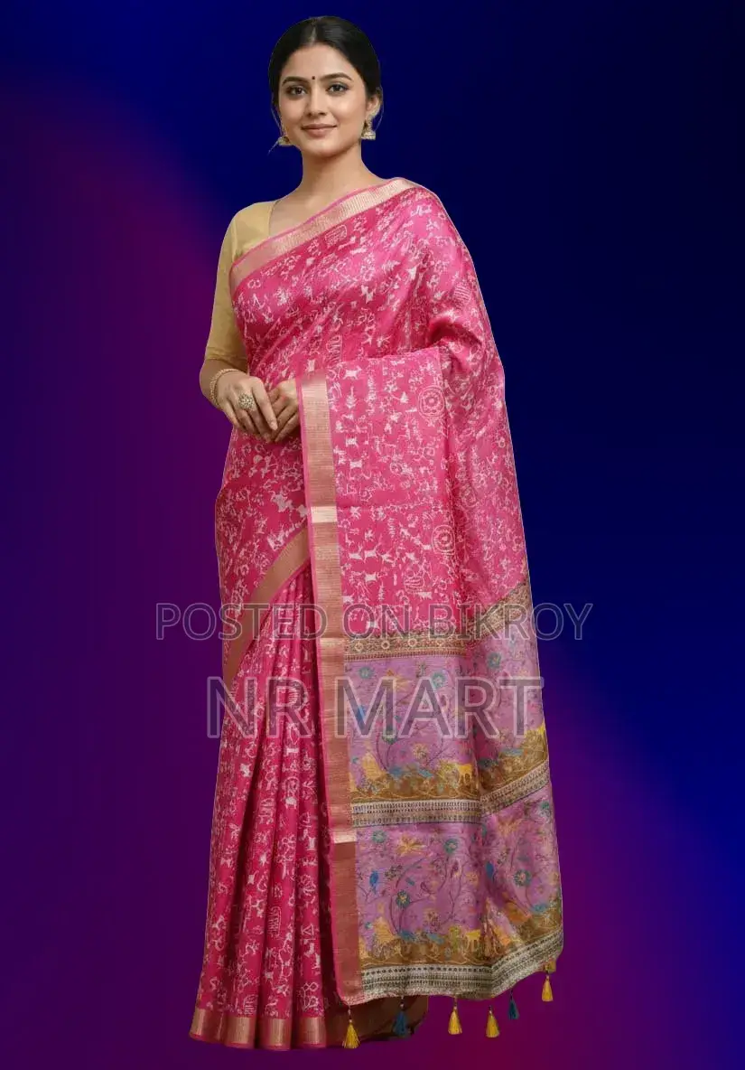 Premium Kaftan Silk Saree (With Separate Blouse Piece)