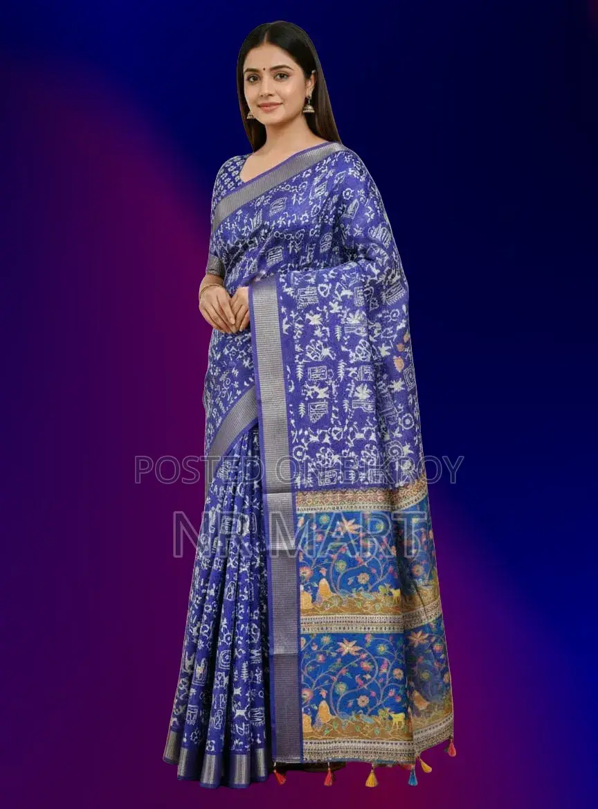 Premium Kaftan Silk Saree (With Separate Blouse Piece)