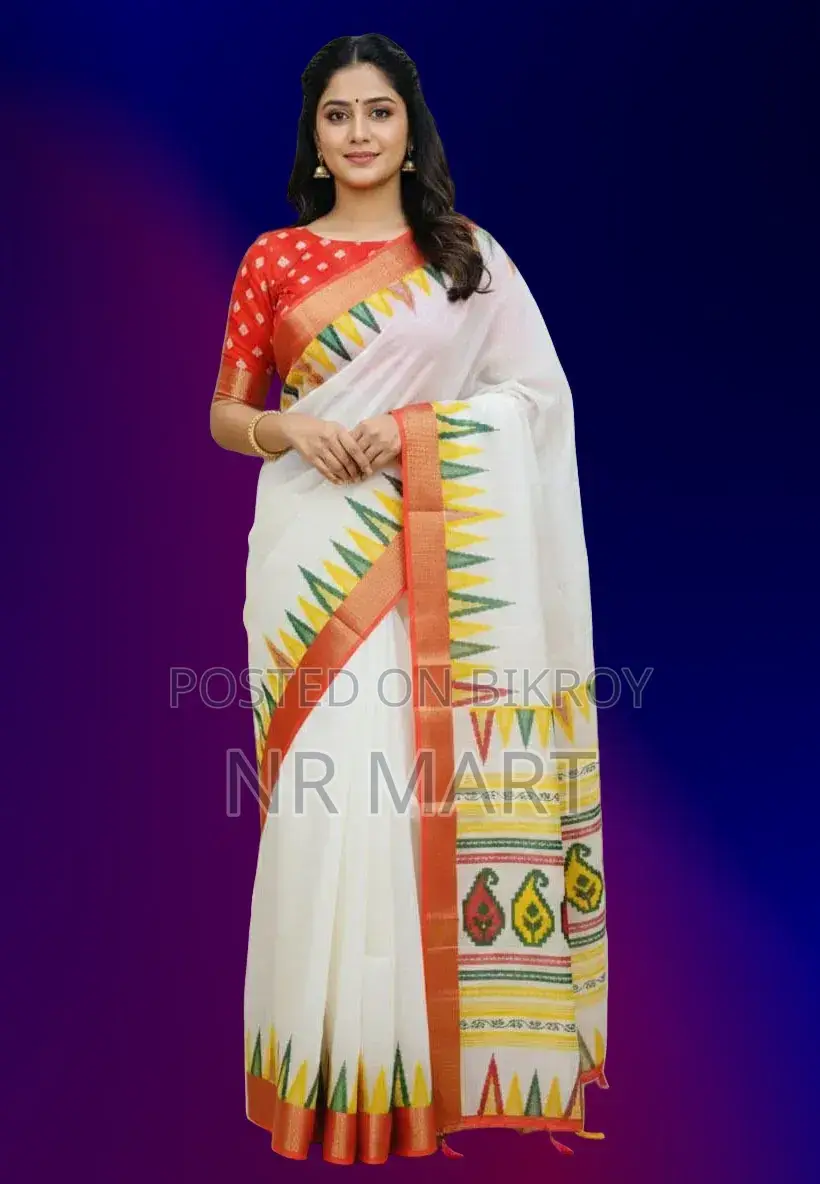 Premium Kaftan Silk Saree (With Separate Blouse Piece)