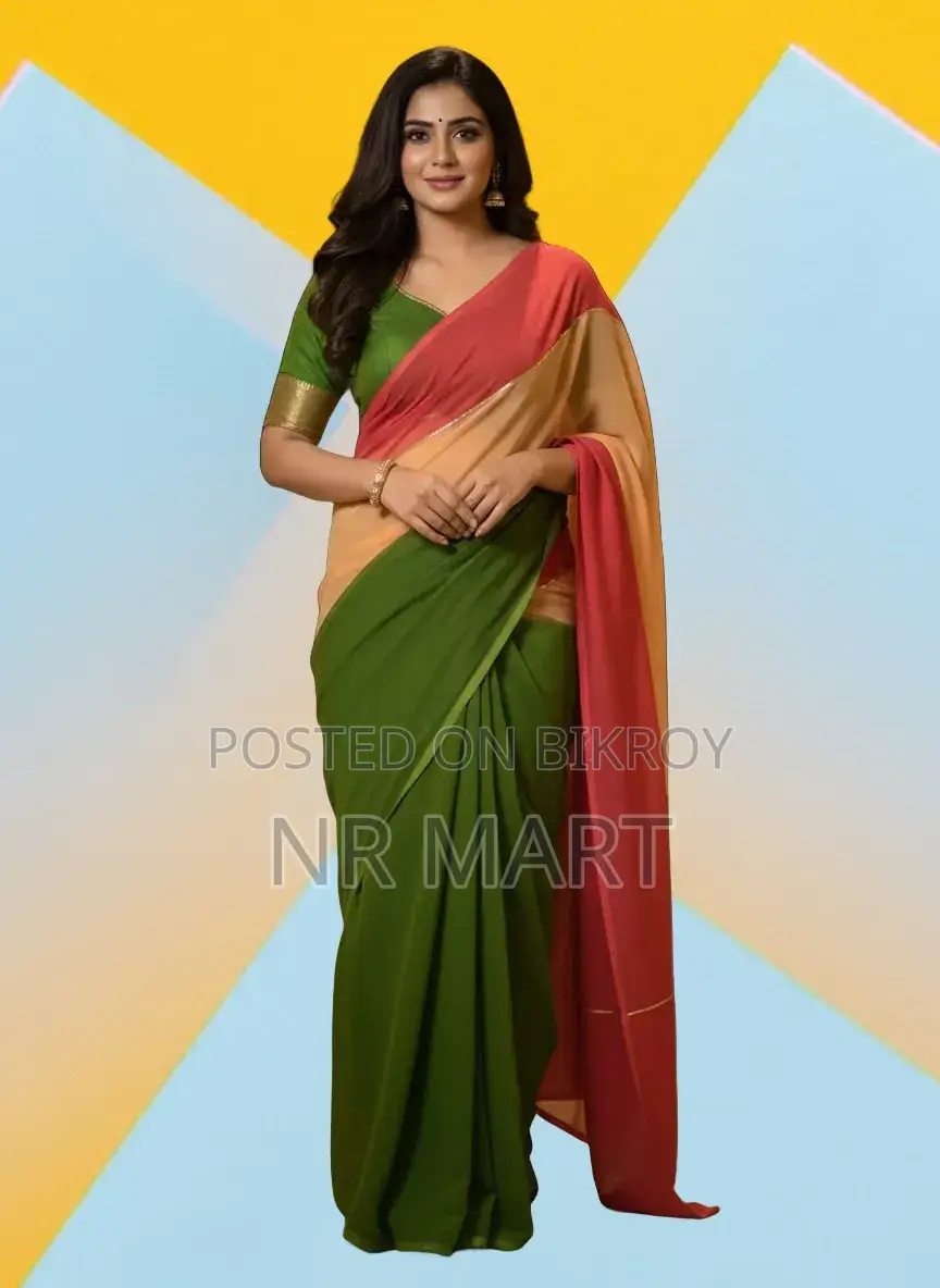 Premium Half Silk Saree (with matching blouse piece)