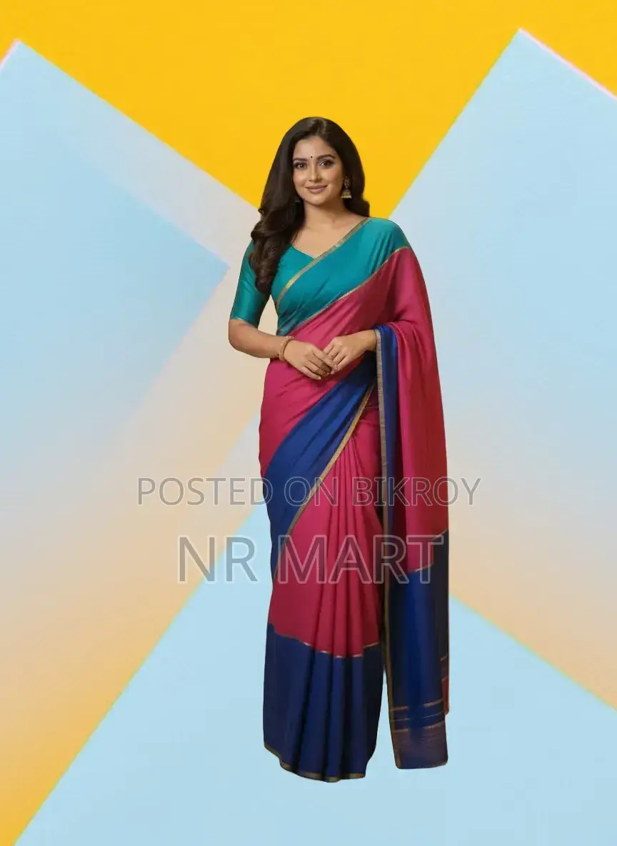 Premium Half Silk Saree (with matching blouse piece)