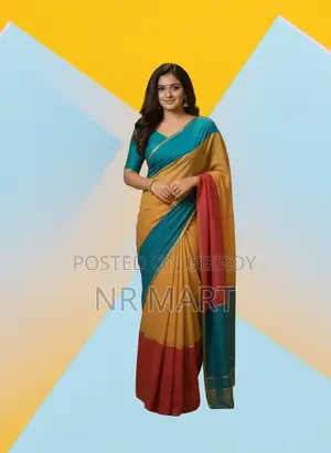 Premium Half Silk Saree (with matching blouse piece)