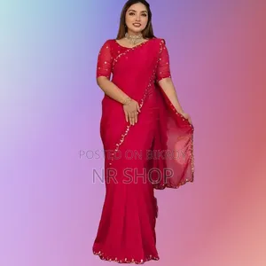 ✨ প্রিমিয়াম সেমি মসলিন শাড়ি (ব্লাউজ পিসসহ)