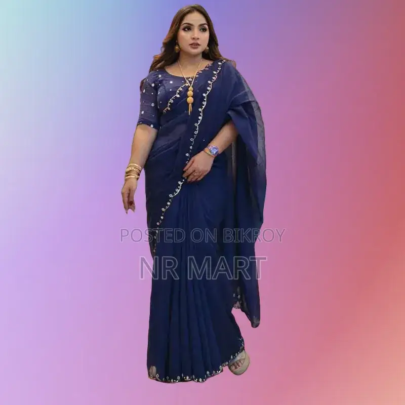 Premium Semi-Muslin Saree (with Blouse Piece)